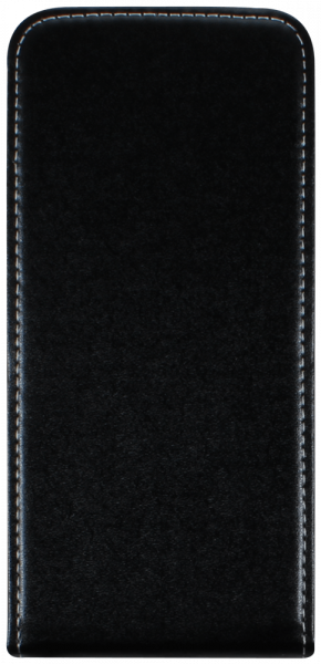 Xiaomi Redmi 8A lenyíló flipes bőrtok fekete