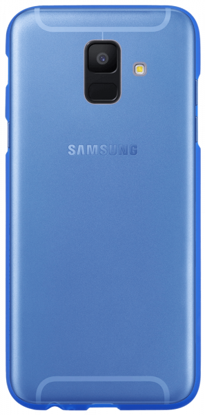 Samsung Galaxy A6 2018 Dual (A600) szilikon tok matt-fényes keret kék