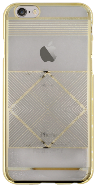 Apple iPhone 6S kemény hátlap arany mintás víztiszta