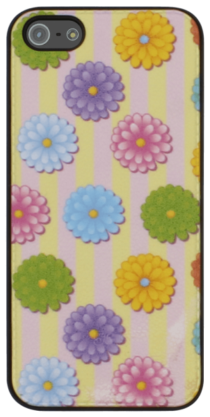 Apple iPhone 5 kemény hátlap virágmintás színes