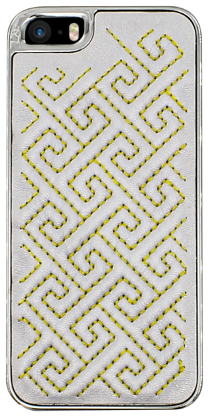 Apple iPhone SE (2016) kemény hátlap varrás mintás ezüst