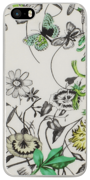Apple iPhone SE (2016) kemény hátlap virágmintás fehér