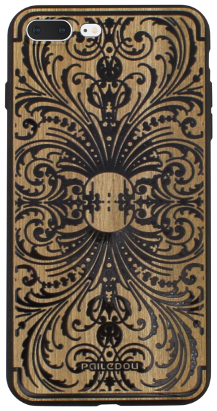 Apple iPhone 7 Plus szilikon tok famintás fekete