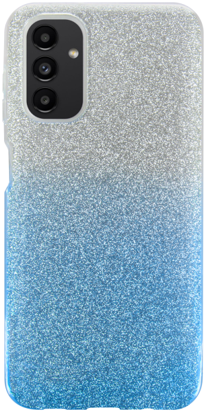 Samsung Galaxy A04s (SM-A047F) szilikon tok csillogó hátlap kék/ezüst