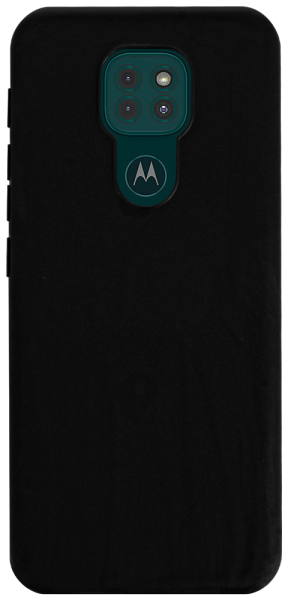 Motorola Moto E7 Plus szilikon tok matt fekete