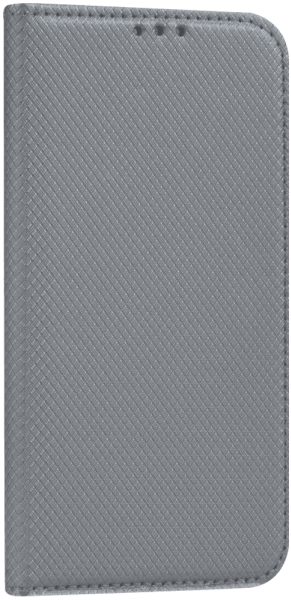 Samsung Galaxy J3 2017 (J330) oldalra nyíló flipes bőrtok rombusz mintás ezüst