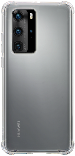 Huawei P40 Pro szilikon tok közepesen ütésálló légpárnás sarok kameravédővel átlátszó