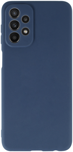 Samsung Galaxy A23 (SM-A235F) szilikon tok kameravédővel matt sötétkék