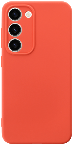 Samsung Galaxy S23 (SM-S911B) szilikon tok kameravédővel matt barackszínű