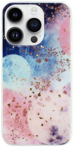 Apple iPhone 14 Pro kemény hátlap Gold Glam Galactic
