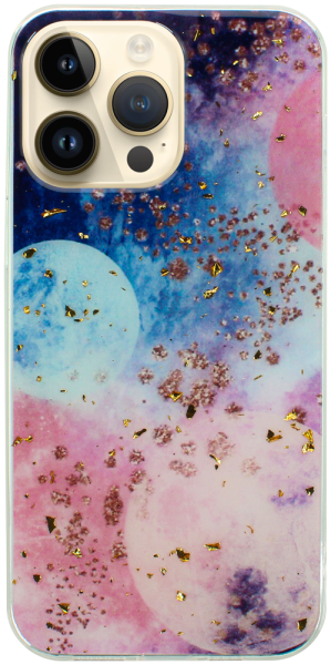 Apple iPhone 14 Pro Max kemény hátlap Gold Glam Galactic