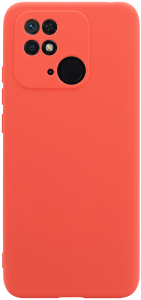 Xiaomi Redmi 10C szilikon tok kameravédővel matt barackszínű