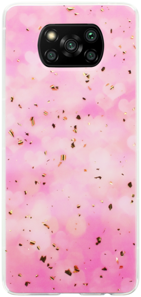 Xiaomi Poco X3 Pro kemény hátlap Gold Glam Pink