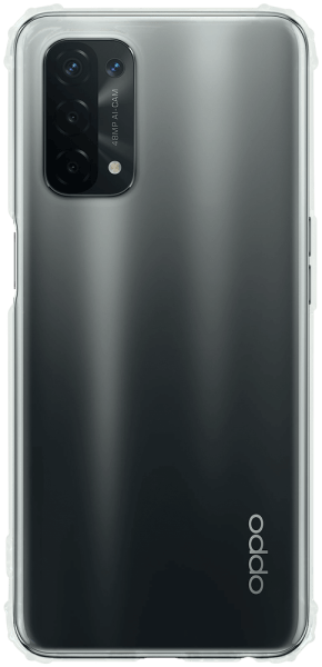 Oppo A74 5G szilikon tok közepesen ütésálló légpárnás sarok átlátszó