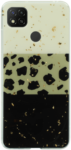 Xiaomi Redmi 10A kemény hátlap Gold Glam Leopard