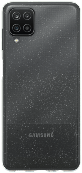 Samsung Galaxy A12 (SM-A125F) szilikon tok csillogó átlátszó -- 324622