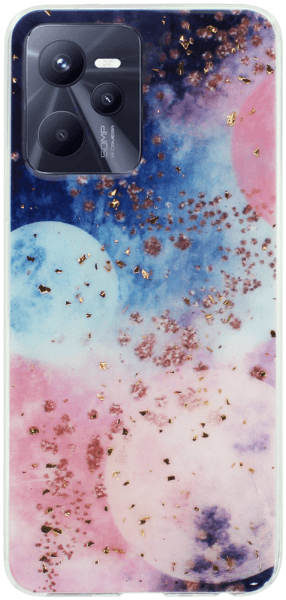 Realme C35 kemény hátlap Gold Glam Galactic