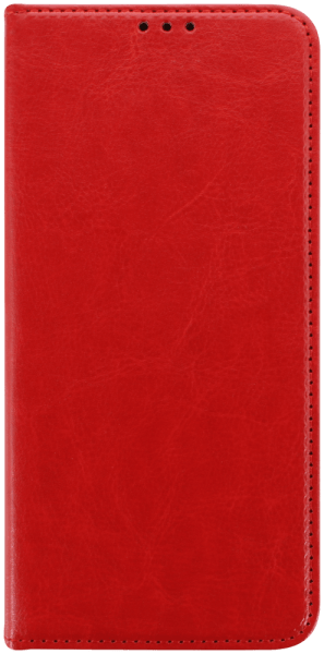 Xiaomi Poco M4 Pro 5G oldalra nyíló flipes bőrtok valódi bőr piros