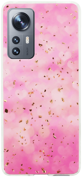 Xiaomi 12 kemény hátlap Gold Glam Pink