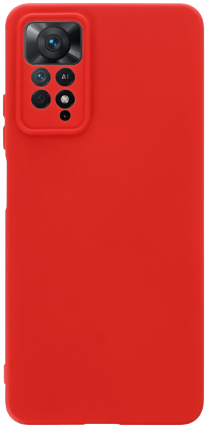 Xiaomi Redmi Note 11 Pro 5G szilikon tok kameravédővel matt piros