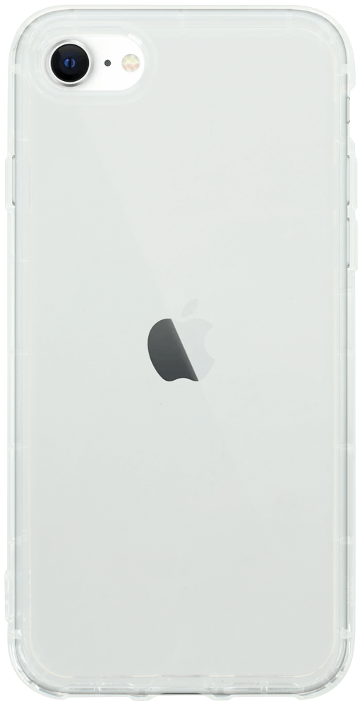 Apple iPhone SE (2022) szilikon tok közepesen ütésálló légpárnás keret átlátszó