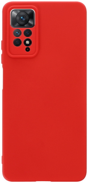 Xiaomi Redmi Note 11 Pro szilikon tok kameravédővel matt piros