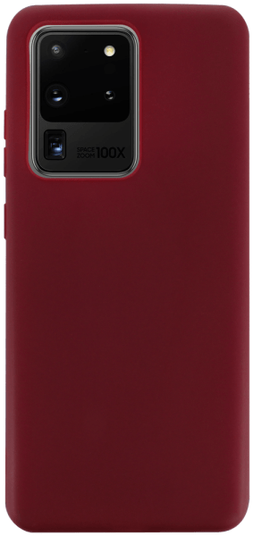 Samsung Galaxy S20 Ultra 5G (SM-G988B) szilikon tok matt bordó