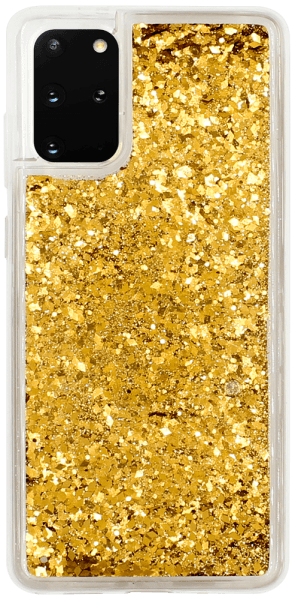 Samsung Galaxy S20 Plus 5G (SM-G986F) szilikon tok gyári Liquid Sparkle arany
