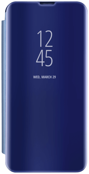 Samsung Galaxy S20 Plus 5G (SM-G986F) oldalra nyíló flipes bőrtok Smart Clear View kék