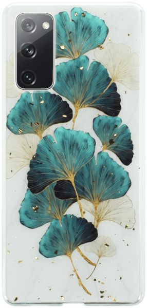 Samsung Galaxy S20 FE 5G kemény hátlap Gold Glam Leaves