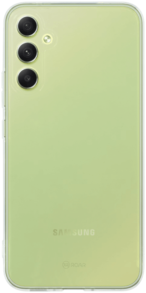 Samsung Galaxy A34 (SM-A346B) szilikon tok gyári ROAR kameravédővel átlátszó