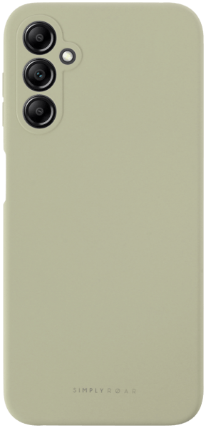 Samsung Galaxy A14 (SM-A145R) szilikon tok gyári ROAR kameravédővel púder fehér