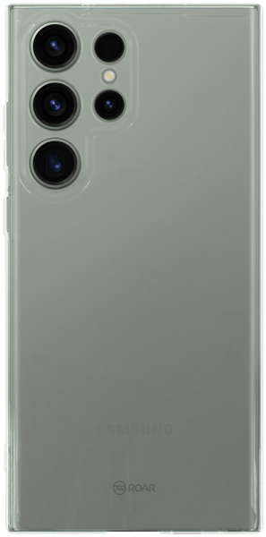 Samsung Galaxy S23 Ultra (SM-S918B) szilikon tok gyári ROAR kameravédővel átlátszó
