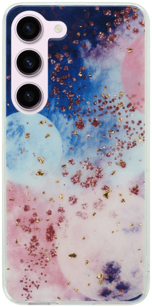 Samsung Galaxy S23 (SM-S911B) kemény hátlap Gold Glam Galactic