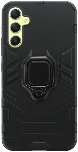 Samsung Galaxy A34 (SM-A346B) ütésálló tok légpárnás sarkas, hibrid Ring Armor fekete