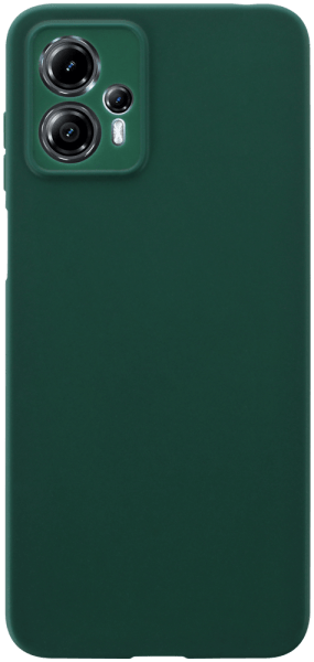Motorola Moto G23 szilikon tok kameravédővel matt sötétzöld