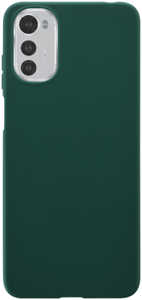 Motorola Moto E32 szilikon tok matt sötétzöld