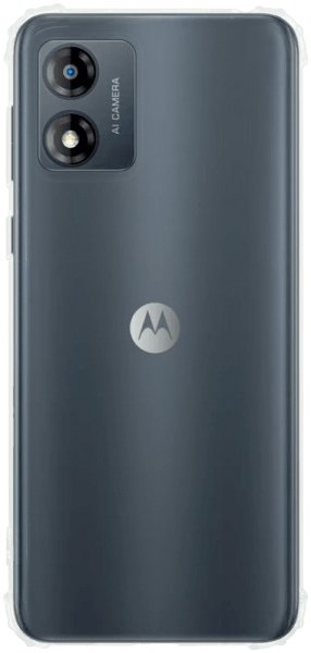 Motorola Moto E13 szilikon tok közepesen ütésálló légpárnás sarok kameravédővel átlátszó
