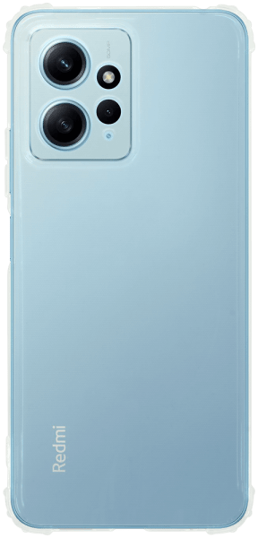 Xiaomi Redmi Note 12 4G szilikon tok közepesen ütésálló légpárnás sarok kameravédővel átlátszó