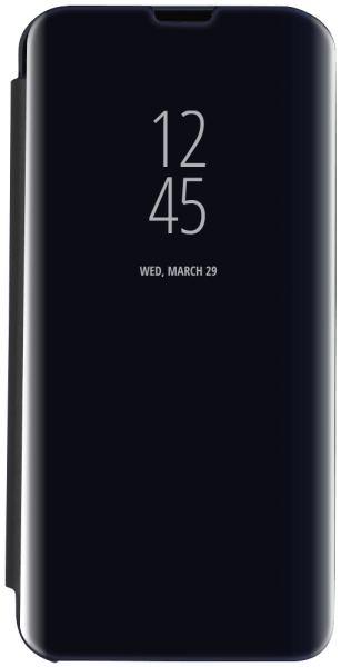 Samsung Galaxy A14 5G (SM-A146P) oldalra nyíló flipes bőrtok Smart Clear View fekete