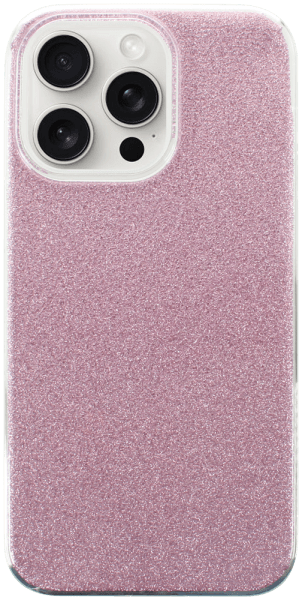 Apple iPhone 15 Pro Max szilikon tok csillogó hátlap rózsaszín