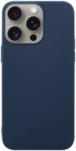 Apple iPhone 15 Pro Max szilikon tok matt sötétkék