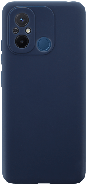 Xiaomi Redmi 12C szilikon tok kameravédővel matt sötétkék