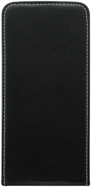 Apple iPhone 15 Pro Max lenyíló flipes bőrtok fekete