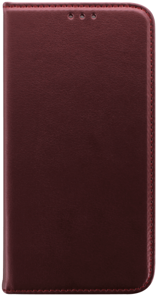 Apple iPhone 15 oldalra nyíló flipes bőrtok asztali tartó funkciós bordó