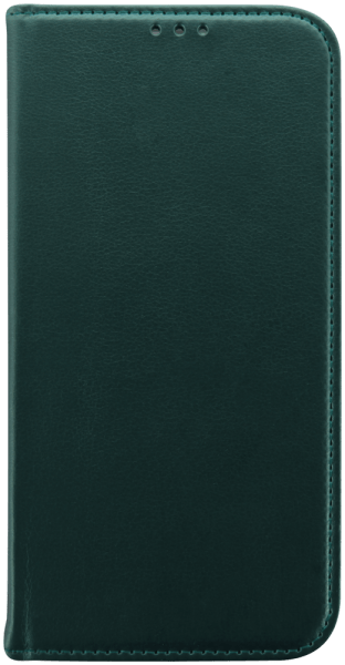 Apple iPhone 15 Pro Max oldalra nyíló flipes bőrtok asztali tartó funkciós sötétzöld