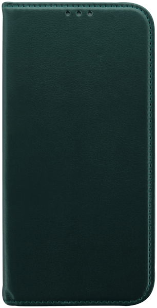 Apple iPhone 15 Plus oldalra nyíló flipes bőrtok asztali tartó funkciós sötétzöld