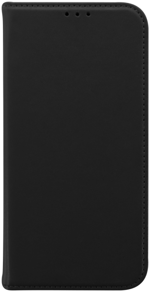 Apple iPhone 15 Pro Max oldalra nyíló flipes bőrtok valódi bőr fekete