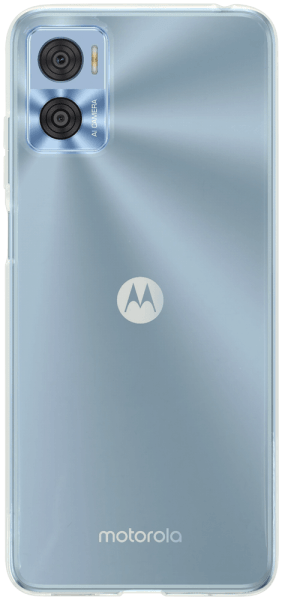Motorola Moto E22 szilikon tok közepesen ütésálló kameravédővel átlátszó