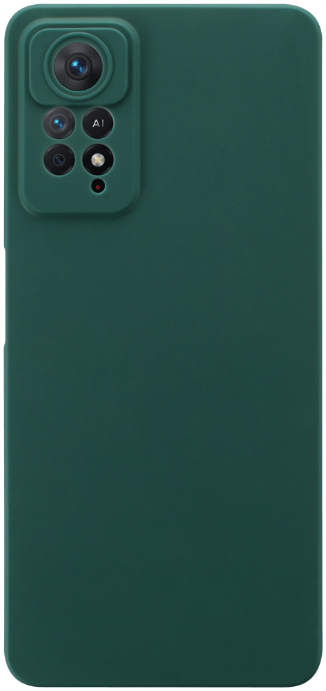 Xiaomi Redmi Note 11 Pro szilikon tok kameravédővel matt sötétzöld